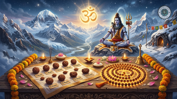 The Complete 1 to 14 Mukhi Rudraksha Guide: Powers, Ruling Deities & Wearing Rules