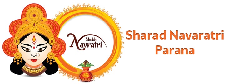 Sharad Navratri Parana Banner